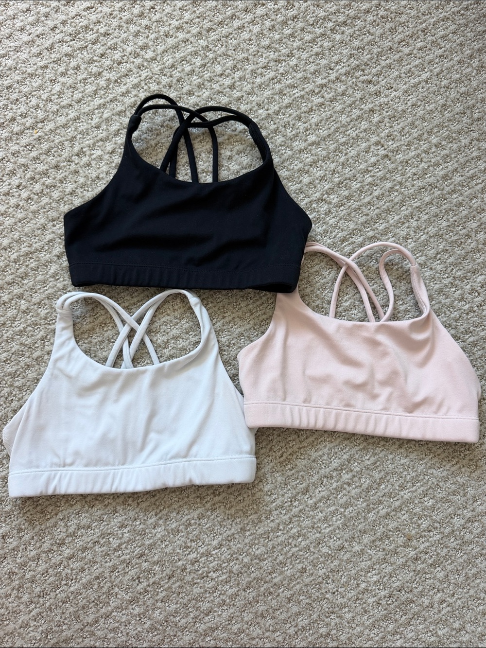 Athleta Girl Upbeat Bra 3-Pack (Size M 8-10) GUC